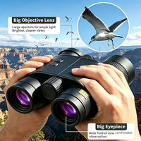 Jumelles laser de télémétrie 8X pour l'observation de la faune, légères, avec écran LCD, pour la chasse et le camping en extérieur