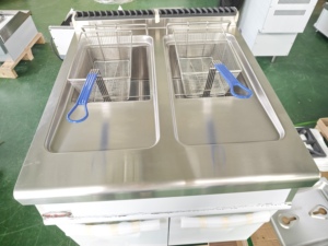 Friggitrice Professionale a Gas in Acciaio Inox per Ristoranti Fast Food, 68000*2BTU, per Patatine Fritte e Pollo - Product Image 6