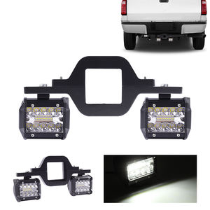 Support universel de crochet d'attelage de voiture avec 4 ''60W 72W 18W LED lumière de travail support de lampe antibrouillard arrière sauvegarde Offroad Truck Trailer - Product Image 6