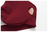 Soutien-gorge de sport pour femme à col en V, dos croisé évidé, avec coussinets amovibles, maintien léger, pour le yoga, la gym et le fitness