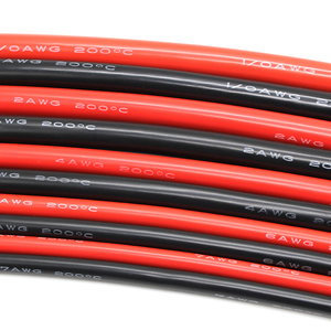 Cable de Silicona Súper Suave RC, Calibres 6, 8, 10, 12, 14, 16, 18, 20, 22 AWG, Cable de Cobre Estañado Trenzado, Resistente a Altas Temperaturas para Baterías - Product Image 5