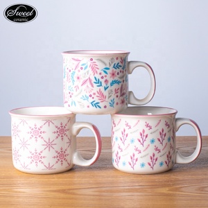 Tasses en céramique à os fin personnalisées impression personnalisée <span class=keywords><strong>famille</strong></span> tasses en porcelaine café en céramique rose fille tasse 11oz cadeau présent - Product Image 5