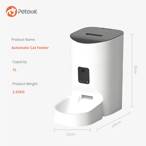 Distributeur automatique de nourriture <span class=keywords><strong>pour</strong></span> animaux de compagnie 9L avec caméra, distributeur intelligent de nourriture <span class=keywords><strong>pour</strong></span> chiens et chats avec WiFi, interaction vocale, contrôle par application, alimentation programmée <span class=keywords><strong>pour</strong></span> animaux de compagnie - Product Image 6