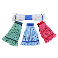 Tête de balai serpillère commerciale en microfibre pour nettoyage humide, tube en microfibre, pièces de rechange réutilisables pour balai serpillère