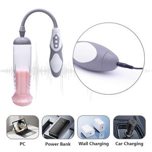 Entrenador de estiramiento de pene masculino ejercitador masculino taza de avión bomba de presión negativa Manual Boost vacío productos para adultos Masturbador - Product Image 4