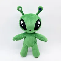 Peluches Alien Vertes Kawaii AFTONSPARV 15/34CM, Jouets en Peluche Mignons et Doux, Poupées de Dessins Animés Anime Unisexe 14+ pour Anniversaire d'Enfant Noël