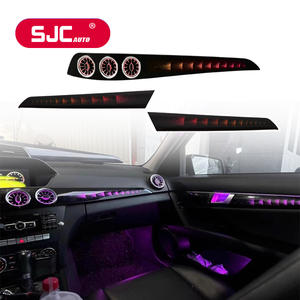 Kit d'éclairage ambiant intérieur LED SJC pour voiture, conduite à gauche/droite, 64 couleurs, symphonie, éclairage de sortie d'air pour Mercedes-Benz Classe C <span class=keywords><strong>W204</strong></span> 2008-2014 - Product Image 1