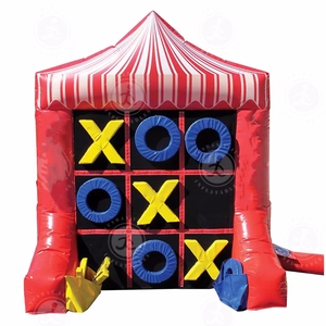 Juego inflable 2 <span class=keywords><strong>en</strong></span> 1, doble cara, tamaño real, Tic-Tac-Toe, juego combinado de 4 puntos - Product Image 4
