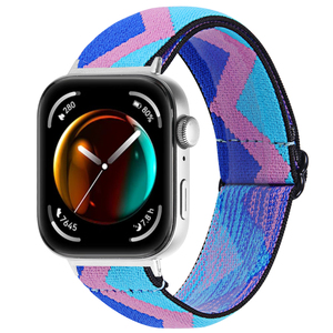 Sang trọng dệt nylon màu sắc thể Thao Vòng thoáng khí vải Dây đeo đồng hồ forhuawei fit3 có thể điều chỉnh ban nhạc đồng hồ - Product Image 1