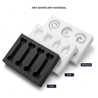 Insert en mousse EPE et mousse polyuréthane découpé sur mesure par CNC pour emballage de coffret cadeau de luxe