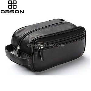 <strong>Personalised</strong> Leather Toiletry <strong>Bag</strong> with Logo,Waterproof Leather Toiletry <strong>Bag</strong>,Leather <strong>Wash</strong> <strong>Bag</strong> for <strong>Men</strong> Travel - Product Image 2