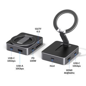 ฮับ USB-C 6-in-1 ยี่ห้อ Colorii พร้อมพอร์ต <span class=keywords><strong>HDMI</strong></span> <span class=keywords><strong>4K</strong></span> 60Hz, พอร์ต PD 100W, พอร์ต USB-A/C ความเร็ว 10Gbps และช่องอ่านการ์ด SD/TF แบบคู่ UHS-II สำหรับ MacBook, iPad, Windows - Product Image 5