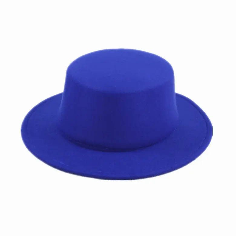 Großhandel Floppy Männer Jazz Breite Krempe Breite Krempe Filz Bowler Hüte Floppy Cloche Fedora Cap Hut Band Bowler Elegante weibliche Hut