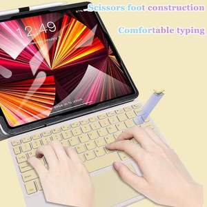 10inch bluetooth Wireless Rechargeable Slim Ultra Thin Keyboards Touchpad Keyboards for <b>Tablet</b> Pc - Product Image 6