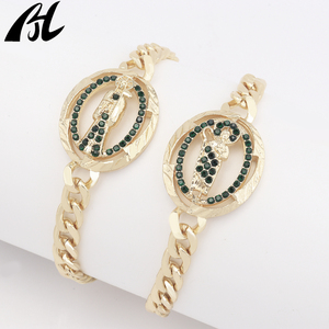Pulsera Religiosa de San Judas Chapada en Oro de 14K al por Mayor, Joyería Cristiana de Oro, Dijes de la Santa Muerte y Colgantes de Moda - Product Image 4