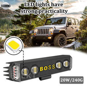 LKT Nouveau design Barre lumineuse LED pour voiture, projecteur linéaire, clignotant rouge et bleu, 6 modèles, pour conduite, antibrouillard, pour voiture, VTT, UTV, tout-terrain - Product Image 5