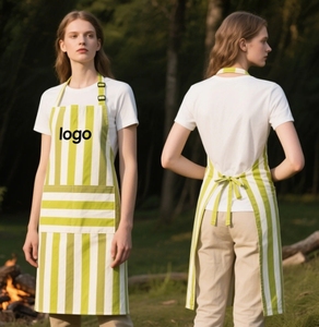 Tablier en toile 100% polyester avec logo personnalisé pour fleuriste, coiffeur, artiste floral, restaurant, bar, vêtements de travail - Product Image 5