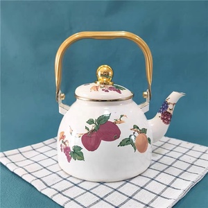 1.2L 2.0L men ấm trà Ấm đun nước tráng men rim còi emaye emaille đầy màu sắc màu đỏ màu xanh ollas de peltre <span class=keywords><strong>Avon</strong></span> đầy đủ đề can không gỉ - Product Image 2