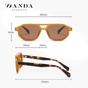Danda Eyewear S31119 Acetate Sunglasses Polarized UV380 Protection Unisex Outdoor <b>Driving</b> Sun <b>Glasses</b> - Product Image 2