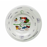 Ensemble d'assiettes en mélamine écologiques de 9 pouces pour cadeaux - Contrôle du poids