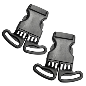Hebilla de Repuesto Negra de 1 Pulgada y 3 Vías para Cochecito de Bebé, Arnés de Seguridad para Bebé, Correa de Mochila - Product Image 1