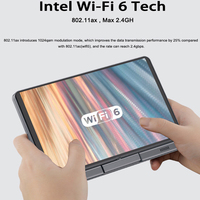 Mini ordinateur portable 2 en 1 DDR5 12GB RAM WiFi 8 pouces Intel Alder Lake N100 Cpu écran tactile Portable Pocket windows tablet Laptop