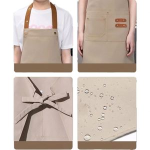 Delantal Infantil Personalizado de Lona de Algodón Impermeable para Cocina, Jardín, Escuela, Pintura y Manualidades - Product Image 3