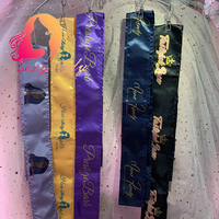 Bonnets personnalisés et sacs à cheveux en satin, sacs d'emballage de perruque à cordon et enveloppes de tête