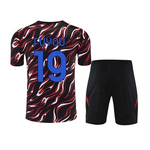 FUYOU 25-26 Club Kit d'entraînement de football américain Maillot personnalisé Ensemble de maillots de football à manches courtes Survêtement athlétique pour hommes - Product Image 2