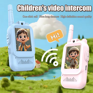 Vente en gros de talkies-walkies vidéo pour enfants, lot de 2, rechargeables, écran haute définition, changeur de voix, cadeau pour enfants, garçons et filles - Product Image 6