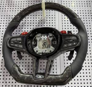 عجلة قيادة جلدية للسيارة لطرازات BMW F30 F10 F15 F36 F20 F22 F25 F32 M3 M4 M5 X5 E46 E60 E70 E90 E91 E92 <span class=keywords><strong>M</strong></span>، عجلة قيادة رياضية - Product Image 3