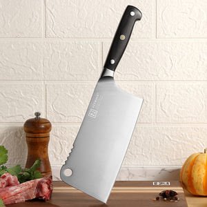 KEEMAKE couteau <span class=keywords><strong>hachoir</strong></span> en acier inoxydable de haute qualité de 7 pouces lame lourde couteau de boucher de cuisine manche ABS finition brossée - Product Image 4