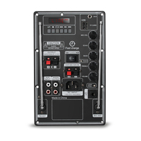 Penguat Suara Outdoor Aluminium Craftsman HIFI 20W FM/Mic Nirkabel 12V/220V Dual Supply Pengisian Cepat Papan Amp Karaoke Panggung