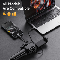 Endoscope industriel articulé SOTG 1080P HD avec rotation à 180 degrés et câble tressé en tungstène pour mécaniciens automobiles