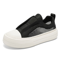 Chaussures de sport décontractées pour hommes, respirantes, en mesh, à plateforme, semelle épaisse, légères, style streetwear
