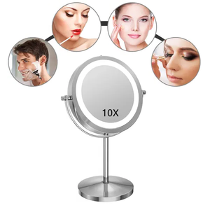 Gương Phóng Đại Hai Mặt Tròn Đứng 360 Độ Xoay Gương Mỹ Phẩm <span class=keywords><strong>LED</strong></span> - Product Image 3