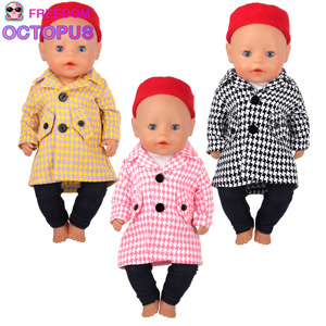 Vêtements pour poupée MSYO de <span class=keywords><strong>18</strong></span> pouces, accessoires pour poupée, veste d'<span class=keywords><strong>hiver</strong></span> chaude, <span class=keywords><strong>manteau</strong></span> pour poupée avec chapeau - Product Image 6