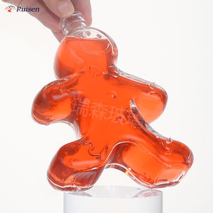 Fabricant Vente en gros Cadeau de Noël Bonhomme en <span class=keywords><strong>pain</strong></span> <span class=keywords><strong>d</strong></span>'épice Forme <span class=keywords><strong>d</strong></span>'arbre Bouteille en verre de <span class=keywords><strong>liqueur</strong></span> en cristal avec bouchon - Product Image 2