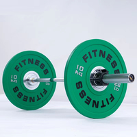 Set Barbel Bantalan Busa Pelat Berat Barbel CPU Set Barbel Jembatan Pinggul Pabrikan