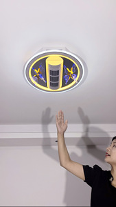 2025 LED sáng tạo bướm vô hình quạt trần ánh sáng thiết kế hiện đại phong cách sắt thông minh ngoại tuyến quạt không lá sử dụng nhà - Product Image 5