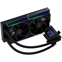 Refroidisseur liquide pour processeur AIO Thermalright Core Matrix 240 Vision ARGB noir avec écran IPS 240 mm et ventilateur PWM pour PC de bureau de jeu