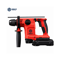 Marteau perforateur rotatif sans fil industriel LONSLEY H-TE avec batterie lithium-ion, portée de 5/32 à 9/16 po, énergie d'impact de 1,7 pi-lb pour le perçage