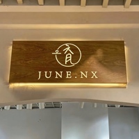 Enseigne personnalisée en LED avec logo découpé, résistante aux intempéries, pour extérieur, signalétique commerciale