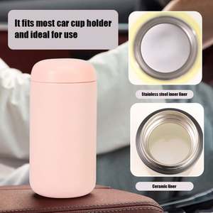 Vaso Térmico de Café de 400 ml con Logotipo Personalizado, Interior de Cerámica y Protección Antisalpicaduras, Taza de Viaje de Acero Inoxidable con Aislamiento al Vacío - Product Image 5