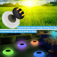 Boule Solaire Flottante avec 16 Couleurs RVB LED Télécommande IP68 pour Plage et Piscine
