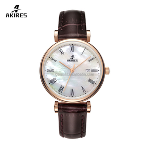 <span class=keywords><strong>Orologio</strong></span> Scheletrato da <span class=keywords><strong>Donna</strong></span> di Lusso <span class=keywords><strong>Vintage</strong></span> in Acciaio Inossidabile con Cristallo Zaffiro e <span class=keywords><strong>Cinturino</strong></span> in <span class=keywords><strong>Pelle</strong></span> Impermeabile per Movimento al Quarzo - Product Image 5