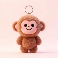 Llavero de Peluche Personalizado con Forma de Mono, Lindo y Suave, para Regalos