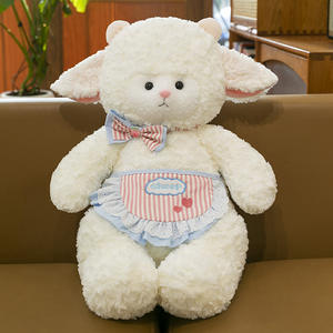 Super Mignon Mouton <span class=keywords><strong>Marin</strong></span> En Peluche Jouet Griffe Grue Machine Poupée Bavoir <span class=keywords><strong>Petit</strong></span> Agneau Maison Oreiller Décoratif Anniversaire Animal En Peluche Jouets - Product Image 3