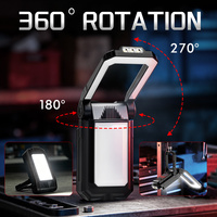 Lampe d'inspection magnétique rotative 3600 mAh pour atelier de réparation automobile et outils de camping