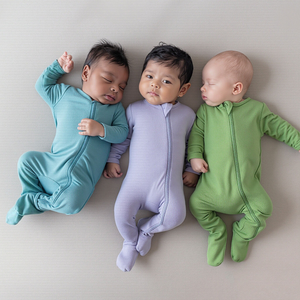 Combinaison pour bébé unisexe, nouveau-né, 95% bambou, 5% élasthanne, double fermeture éclair, matière respirante, douce comme du beurre, hypoallergénique, toutes saisons - Product Image 1